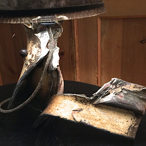 Lampe aus Altschrott