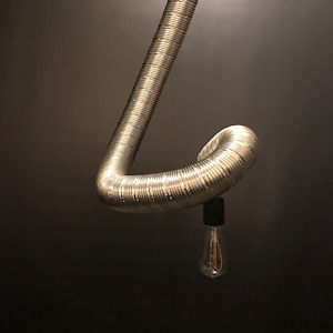 Lampe aus L&uuml;ftungsrohr