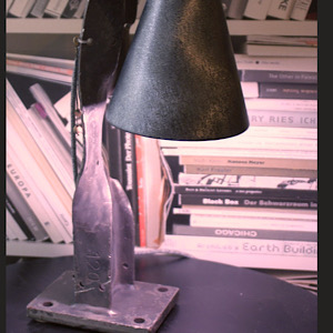 Lampe aus Altschrott