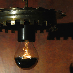 Lampe aus Altschrott